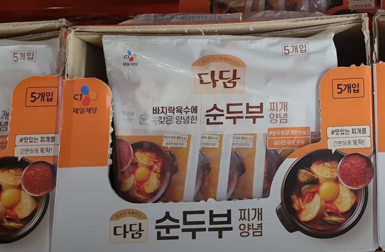 다담 바지락순두부찌개양념 140GX5