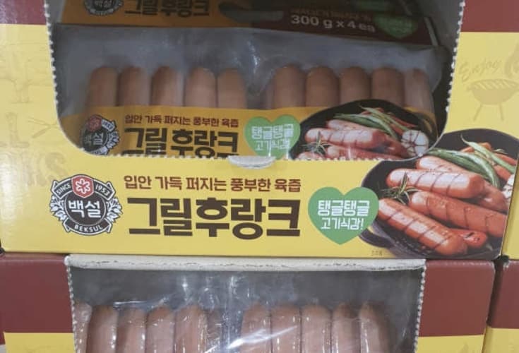 백설 그릴 후랑크 소시지 300G X 4