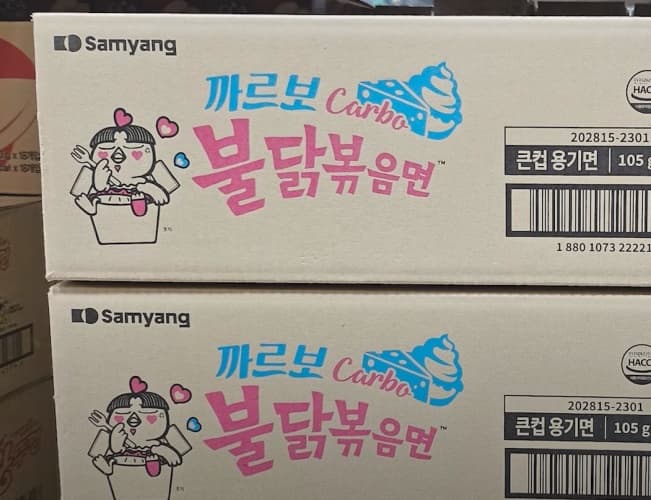 삼양 까르보불닭볶음면컵 105G X 16