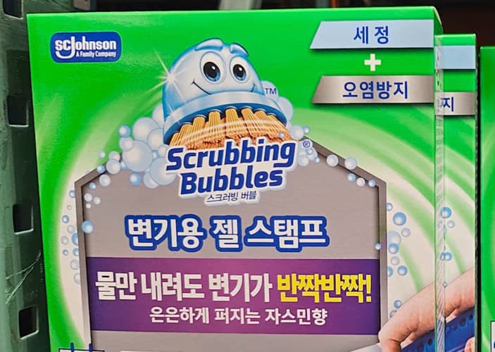 스크러빙 버블 변기용 젤 스탬프 디스펜서 / 리필팩