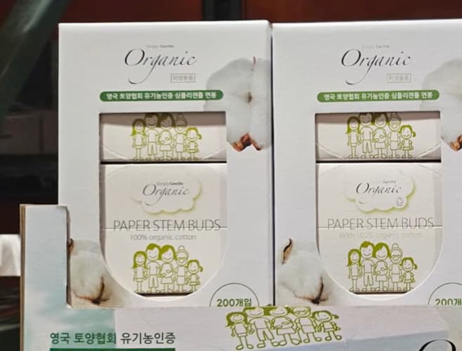 심플리 젠틀 유기농 면봉 200EA X 6