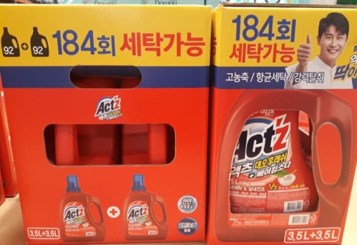 액츠데오후레쉬 세탁세제+베이킹소다 3.5LX2 / 184회분