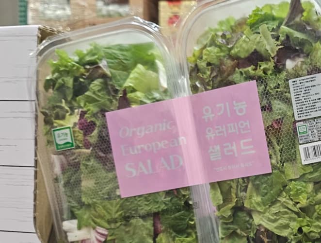 유기농유러피언샐러드 (540G) 원산지 : 국내산