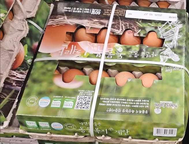 자연을 품은 동물복지인증계란 3,120G (60개)
