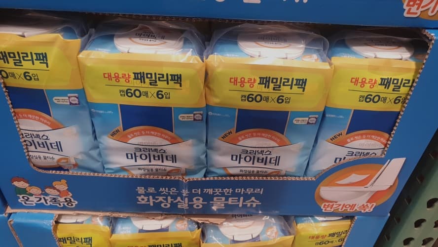크리넥스 마이비데 물티슈 60매 X 6팩
