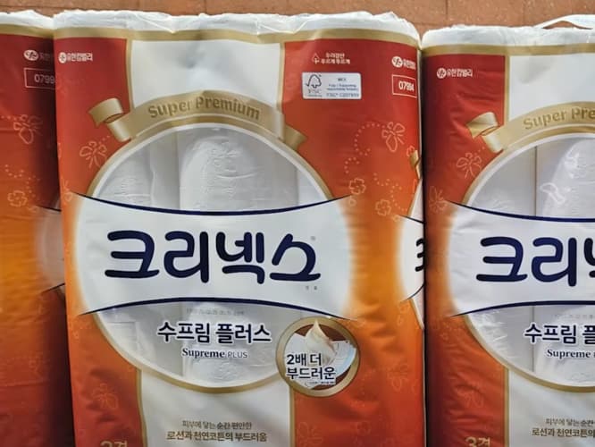 크리넥스 수프림플러스화장지 40M X 30롤, 3겹