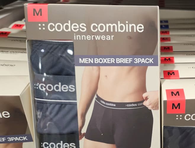 CODES COMBINE 남성 브리프 3매 M - XXL ASIAN SIZE