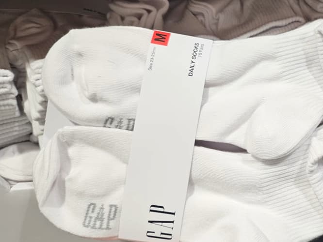 GAP 성인 양말 10PR FREE SIZE