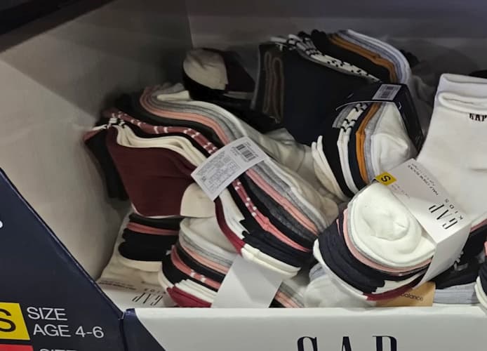 GAP 아동캐주얼양말10족 S,M,L