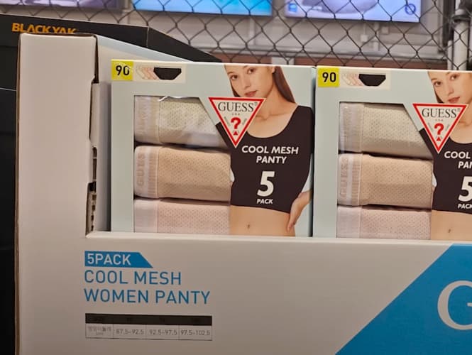 GUESS 쿨 헴 팬티 5매 90,95,100 ASIAN SIZE