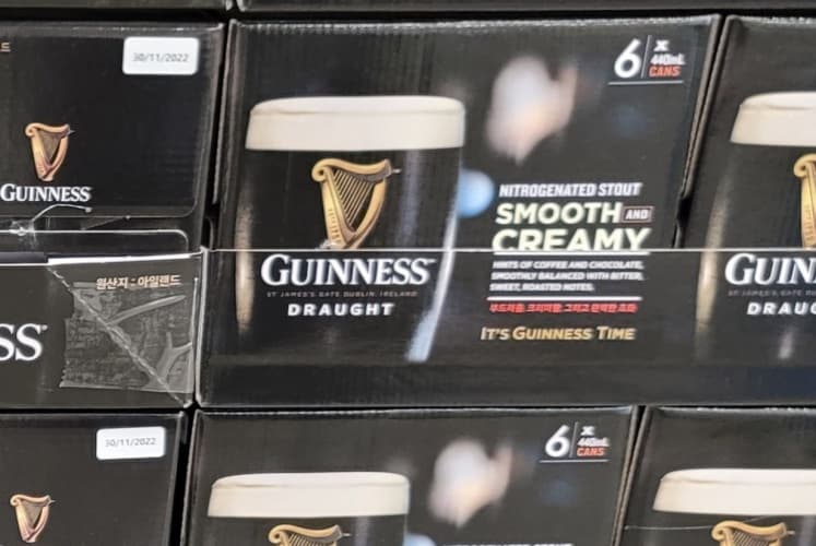 GUINNESS 드래프트 흑맥주 440MLX6캔