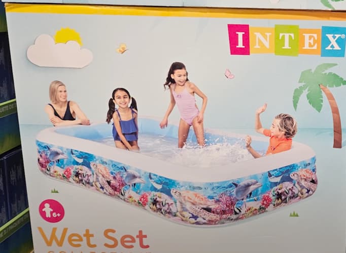 INTEX 사각프레임풀장 2.2 X 1.5 X 0.6M