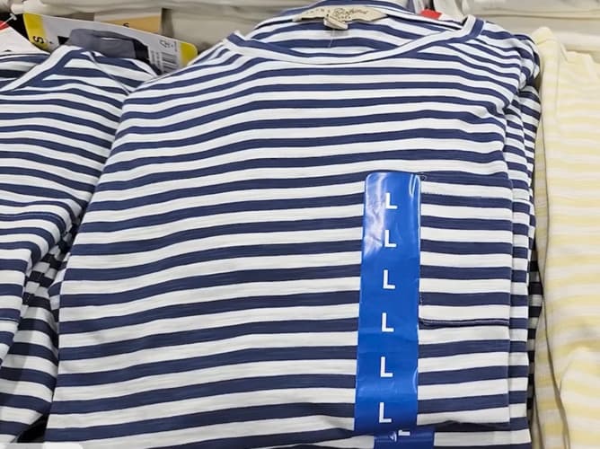 JACHS 여성 슬럽 티셔츠 S,M,L US SIZE