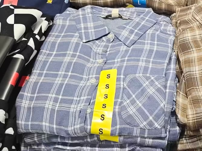 JACHS 여성 체크 셔츠 S,M,L US SIZE