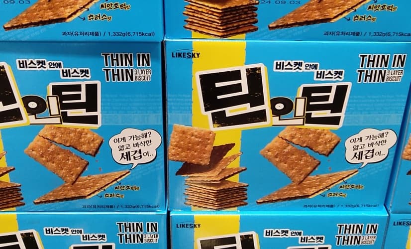 LIKESKY 틴인틴 비스켓 1,332G / 22.2G X 60