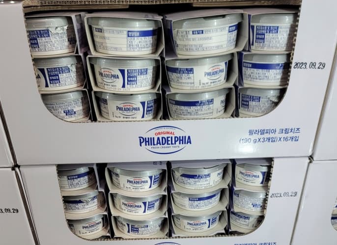 PHILADELPHIA 크림치즈플레인 190GX3 원산지:호주