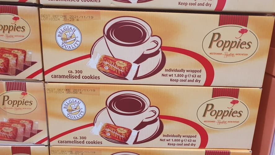 POPPIES 카라멜라이즈 쿠키 6G X 300 / 1800G