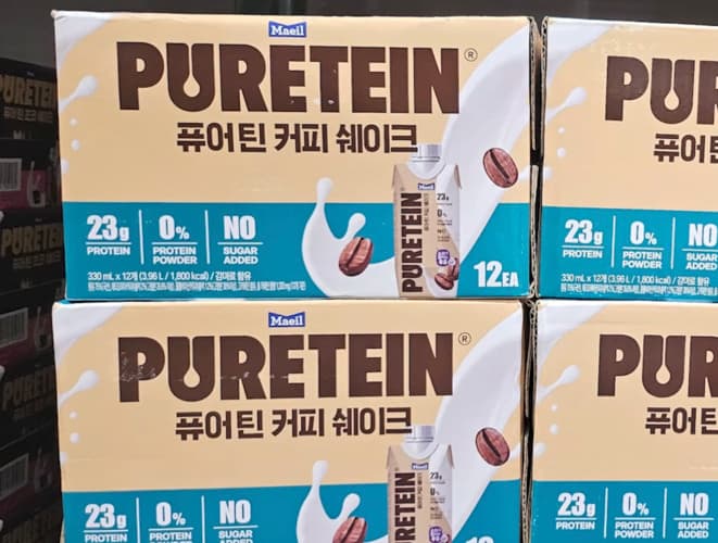 PURETEIN 퓨어틴 프로틴 커피쉐이크 330ML X 12팩