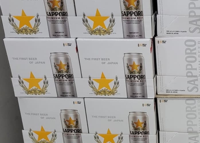 SAPPORO 캔맥주 500ML X 6캔