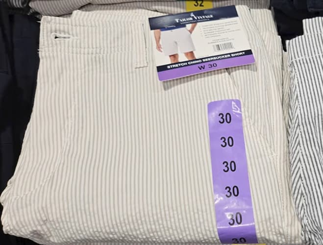 TAILOR VINTAGE 시어서커반바지 30 - 38 ASIAN SIZE