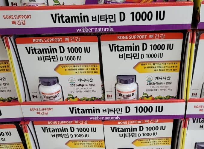WEBBER NATURALS 비타민D 1000 IU 205MG X 250캡슐