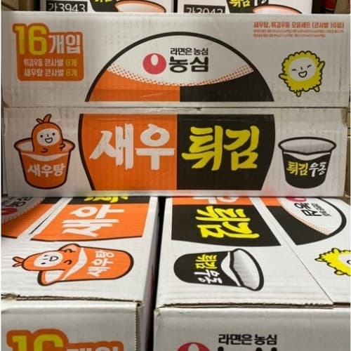 농심 새우탕면 / 튀김우동 115G X8 / 111G X 8