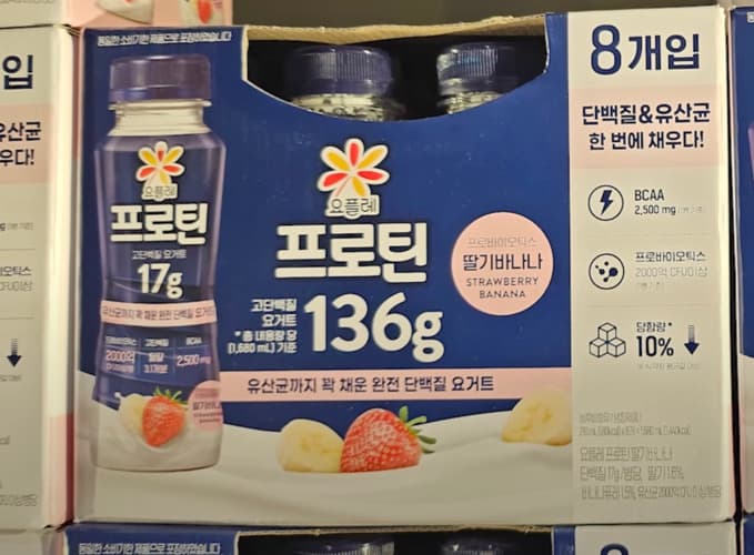 요플레 프로틴딸기바나나 210ML X 8