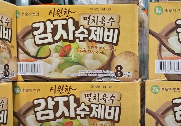 이가자연면 감자수제비 186.5G X 8