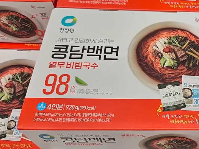 청정원 콩담백면 열무 비빔국수 920G
