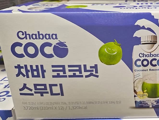 CHABAA 코코넛스무디 310ML X 12