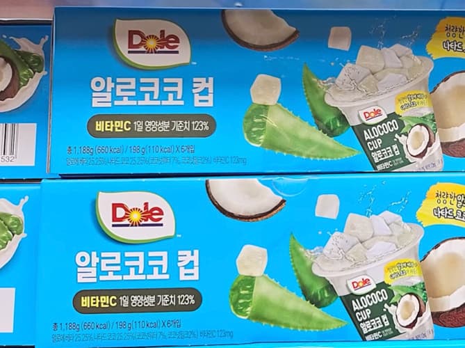 DOLE 알로코코컵 198G X 6