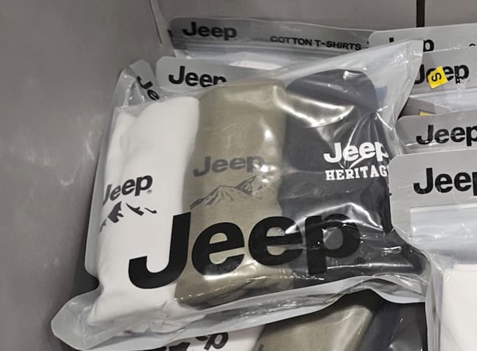 JEEP 라운드티셔츠 3매 S - XL ASIAN SIZE