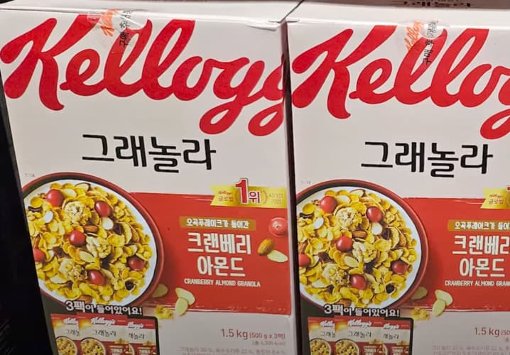KELLOGG'S 크랜베리 아몬드 그래놀라 500G X 3