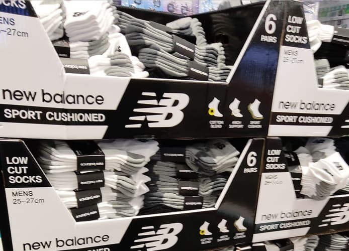 NEW BALANCE 남성 스포츠양말 6족 FREE SIZE