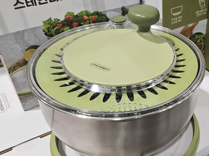 ROLL KITCHEN 롤키친 야채 탈수기 스텐 바스켓,뚜껑