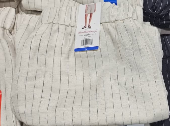 WEATHERPROOF VINTAGE 여성 리넨 반바지 S,M,L,XL ASIAN SIZE