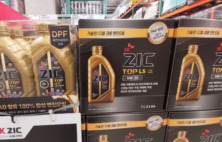 ZIC 지크 엔진오일 TOP, 5W30 합성유 1L 4개